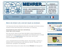 Tablet Screenshot of mehrergmbh.de